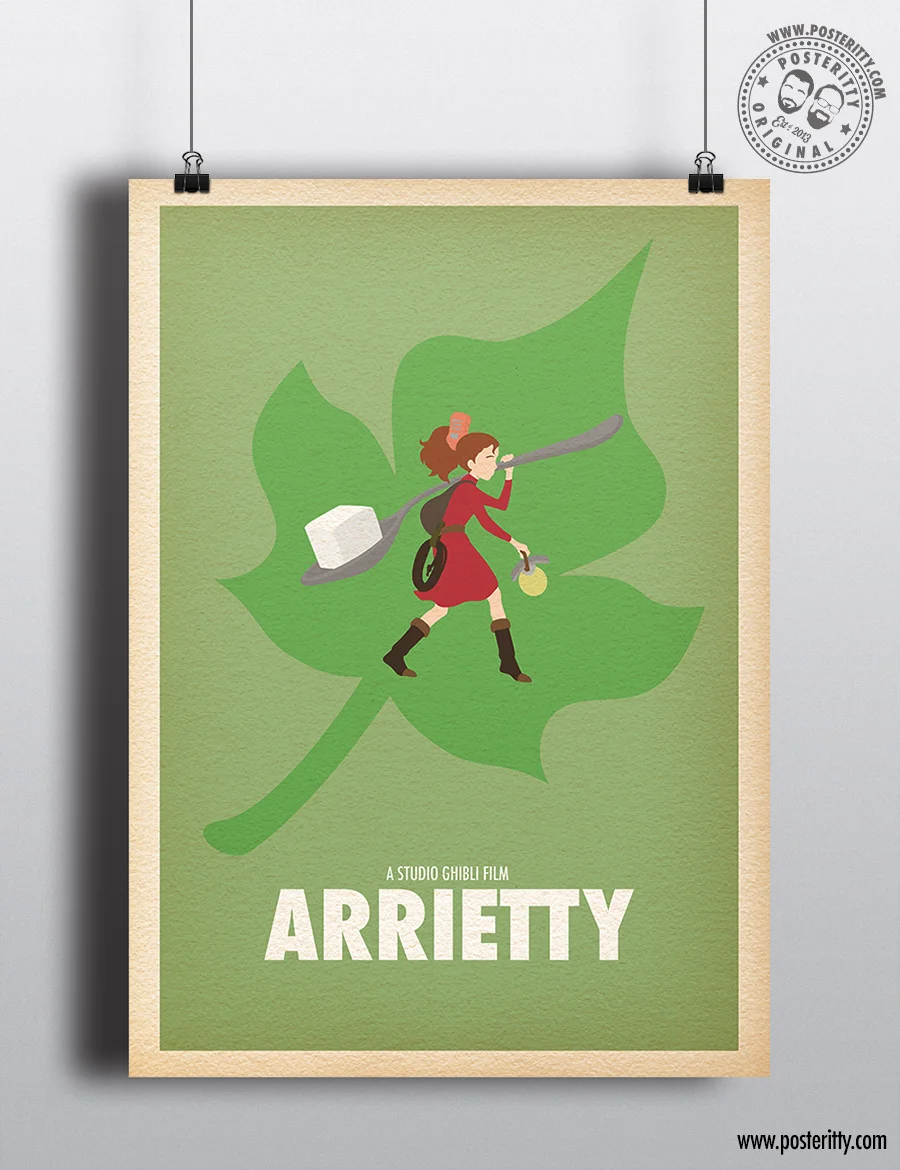 Studio Ghibli - Arrietty - Minimalist Movie Poster