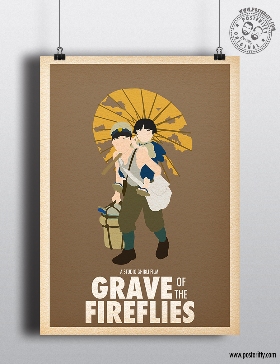 Poster and Prints Grave of The Fireflies Miyazaki Ghibli Anime