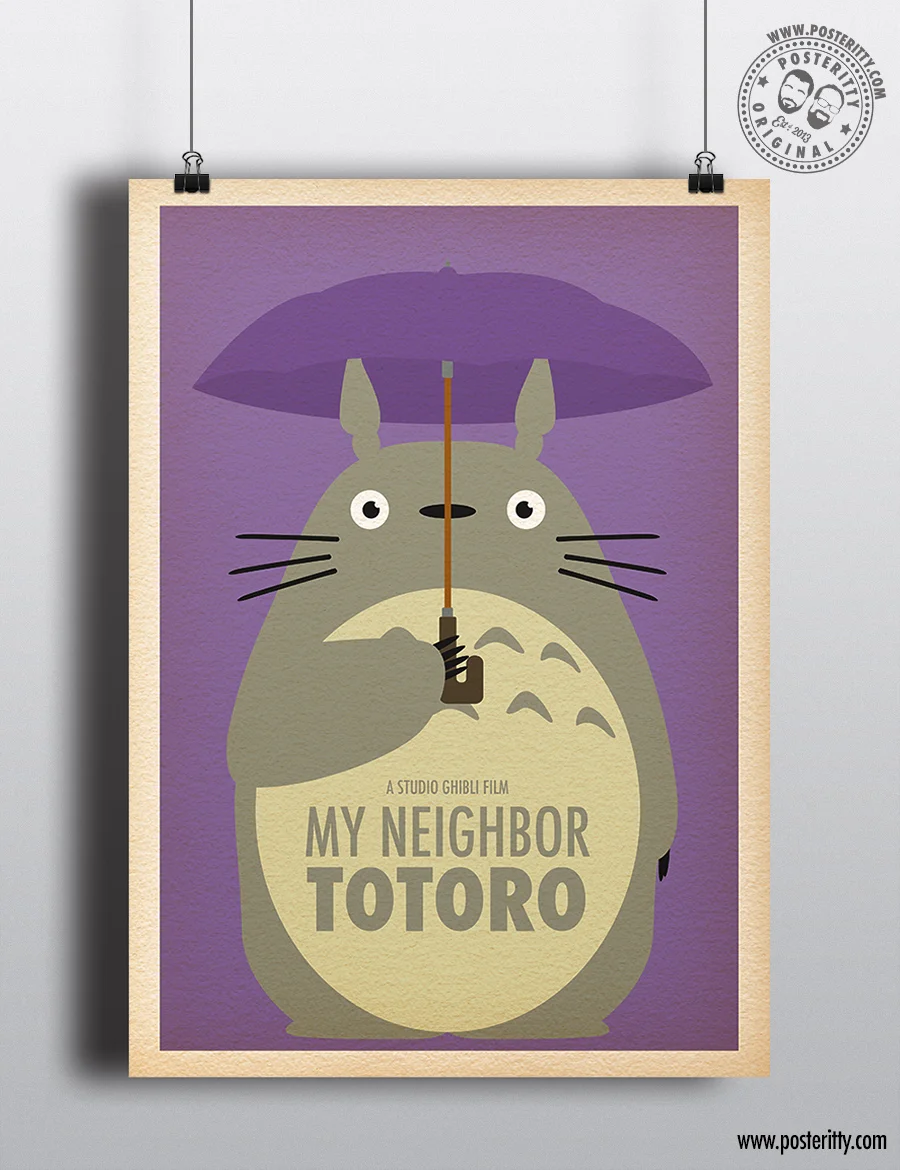 Studio Ghibli- My Neighbor Totoro - Minimalist Movie Poster