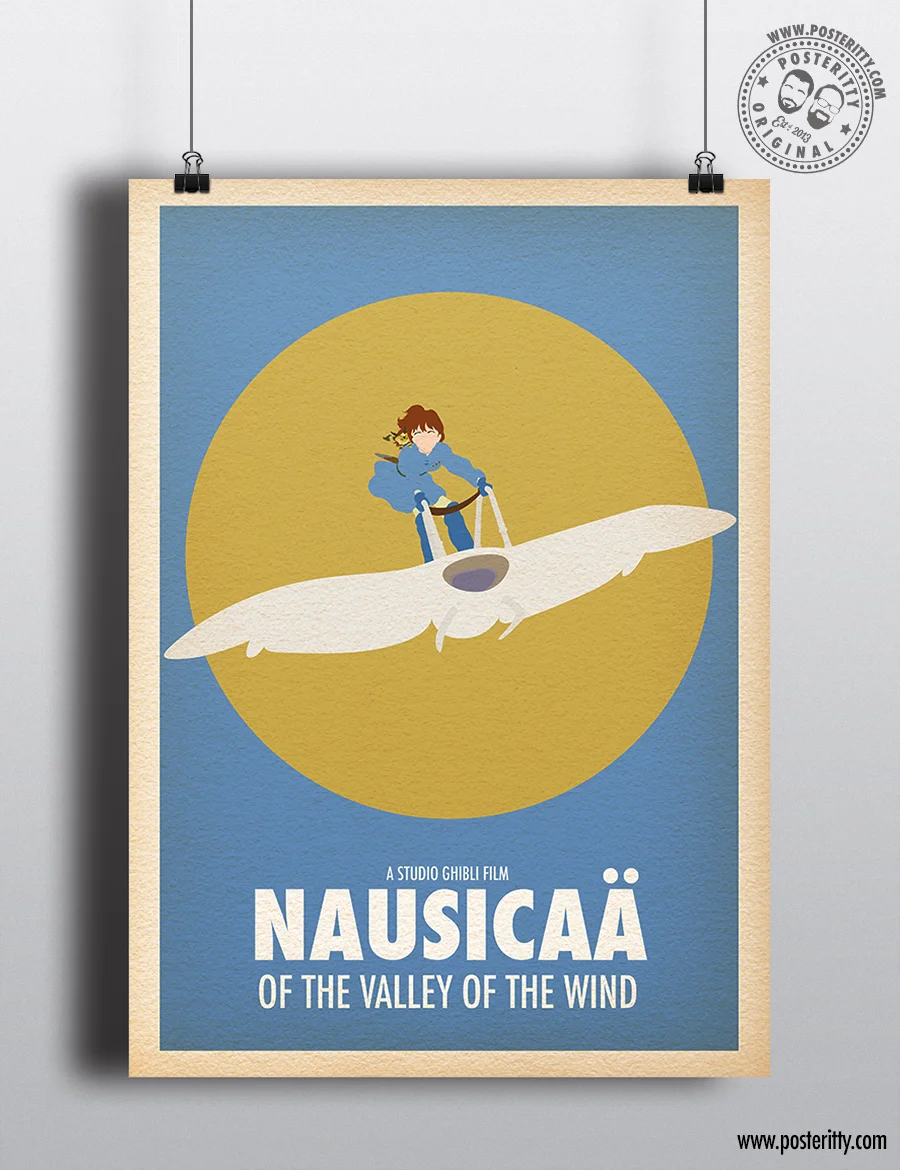 Studio Ghibli - Nausicaa of the Valley of the Winds - Minimalist Movie Poster