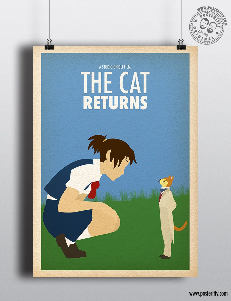Studio Ghibli - The Cat Returns - Minimalist Movie Poster