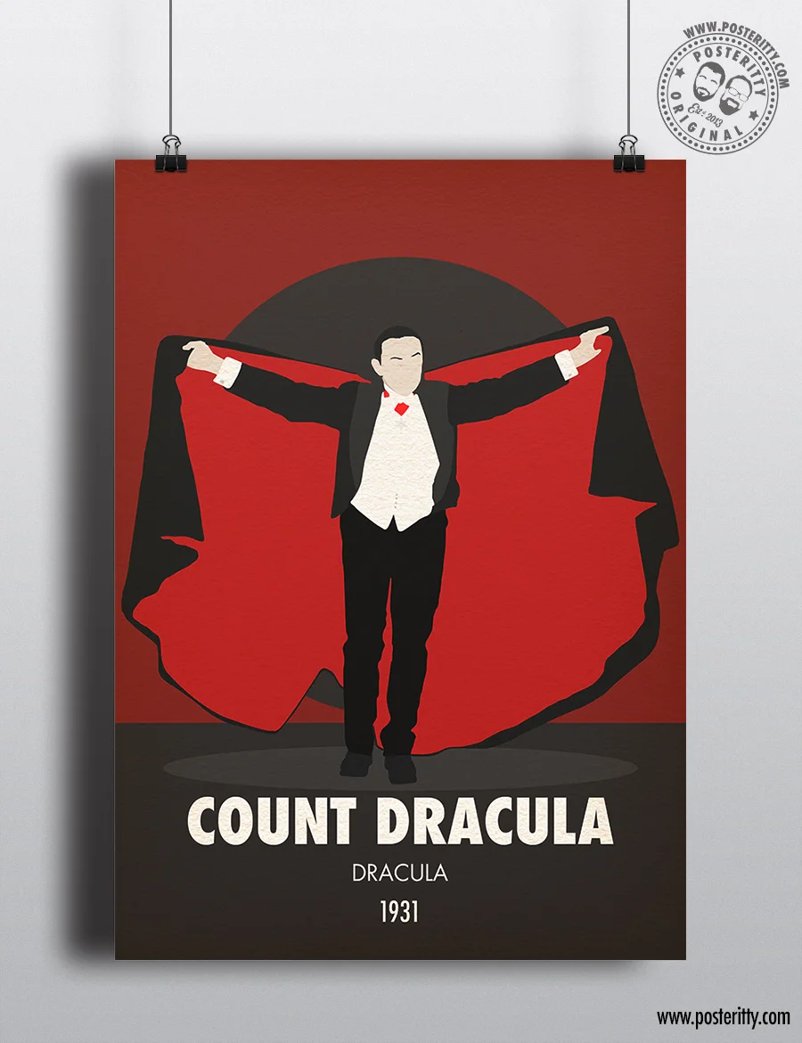 Dracula - Minimalist Horror Villains