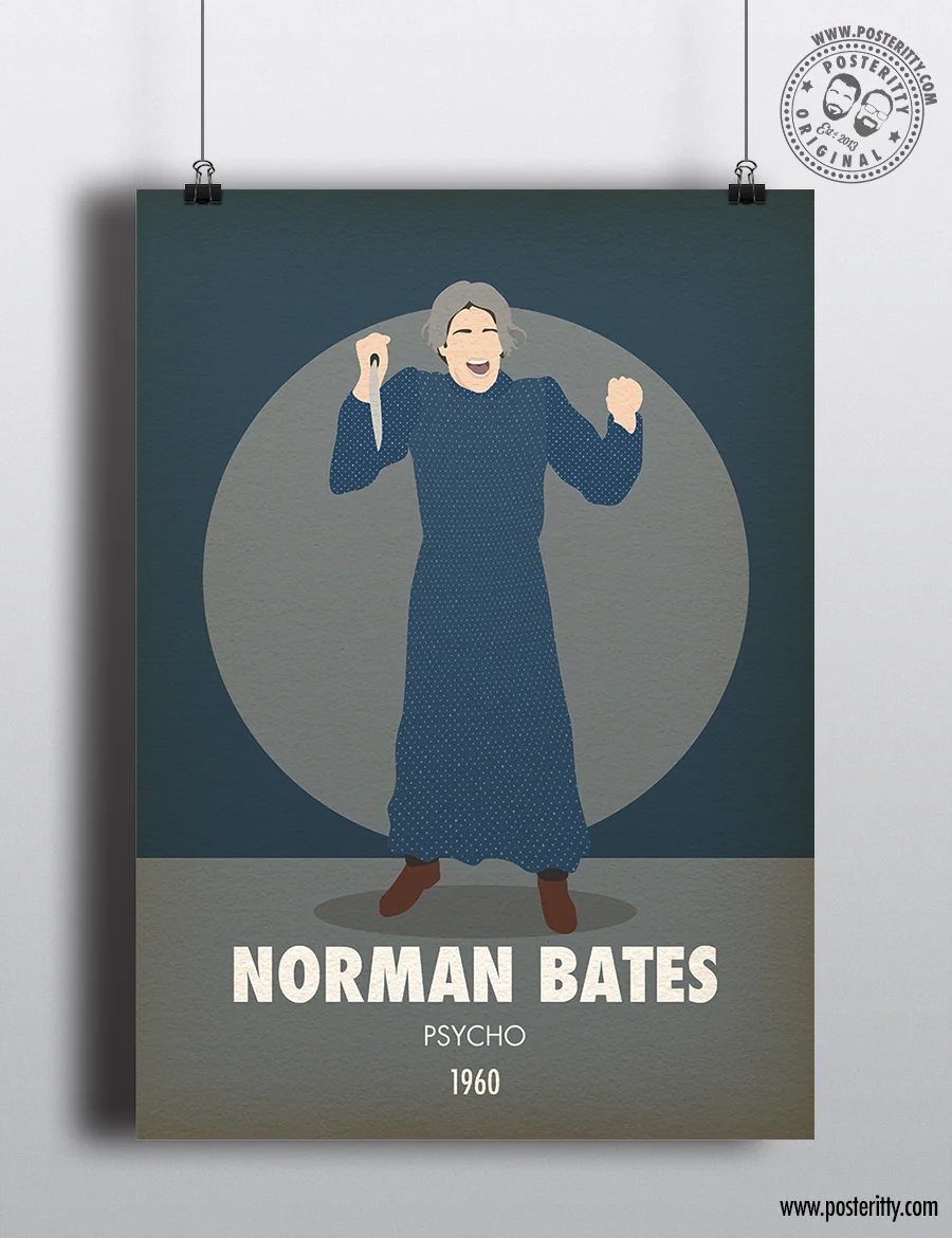 Norman Bates - Minimalist Horror Villains