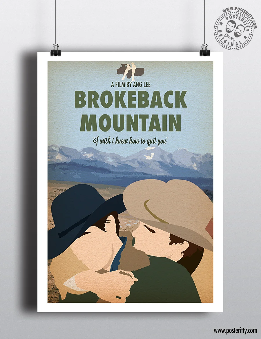 Brokeback Mountain - Minimal Movie Poster