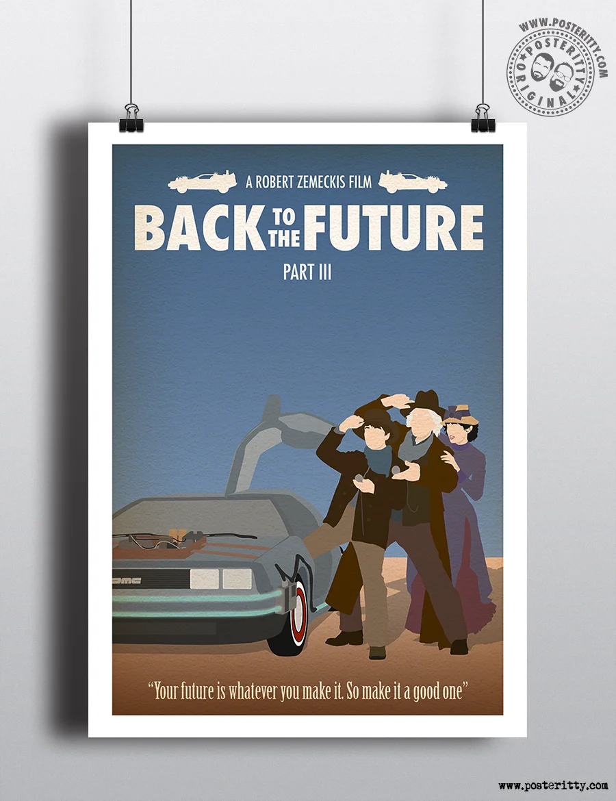 Back to the Future III - Minimalist Movie Poster