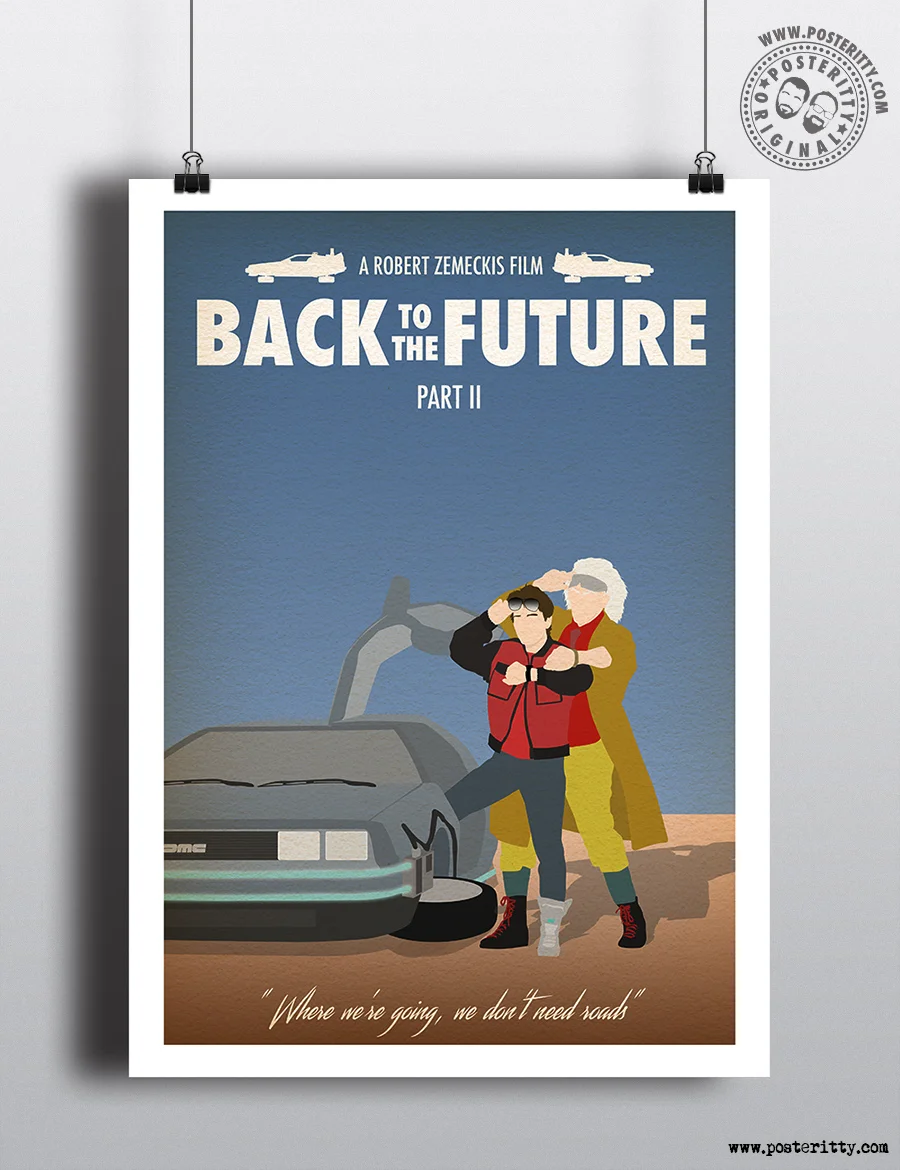 Back to the Future II - Minimalist Movie Poster