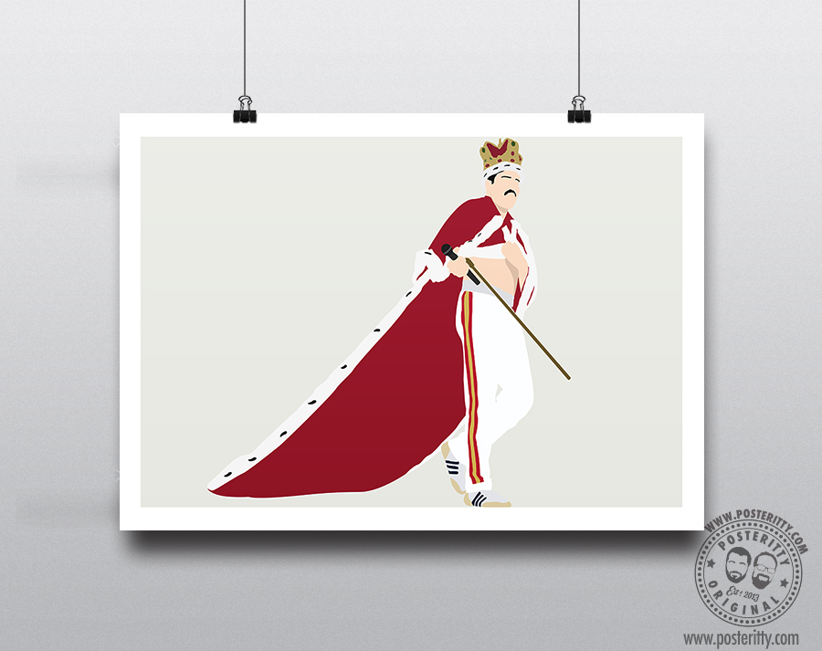 Freddie Mercury Crown - Minimalist Poster