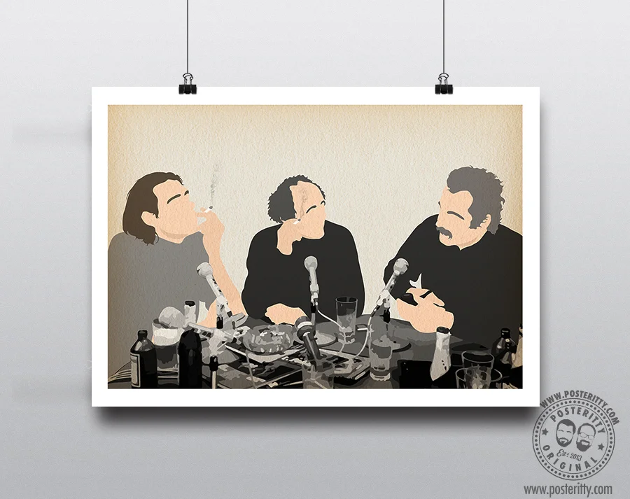Brassens, Brel, Ferre - Minimalist Poster