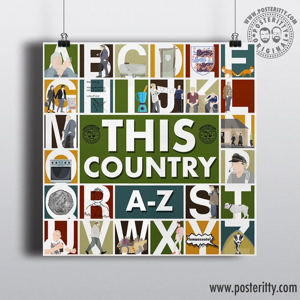 This Country Alphabet - Minimalist Poster