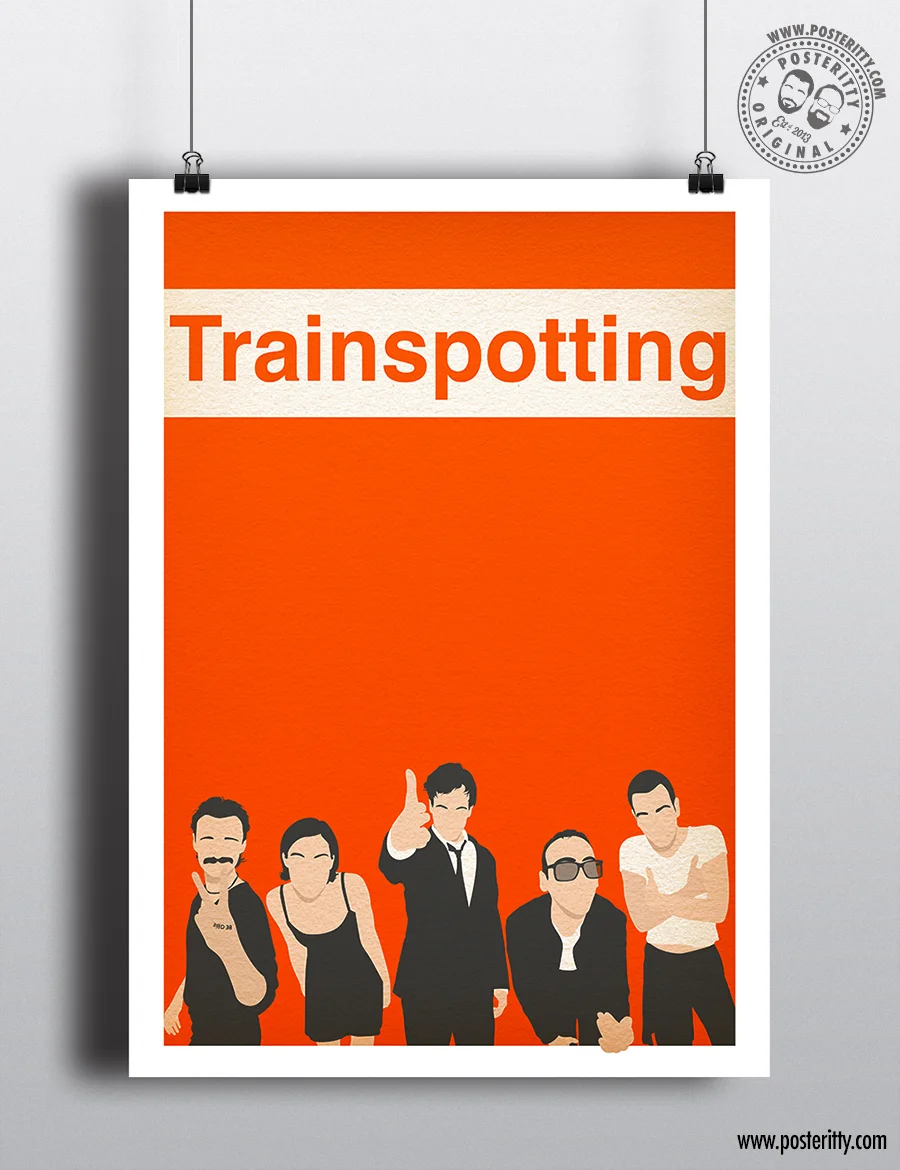 Trainspotting (Row) - Minimalist Movie Poster