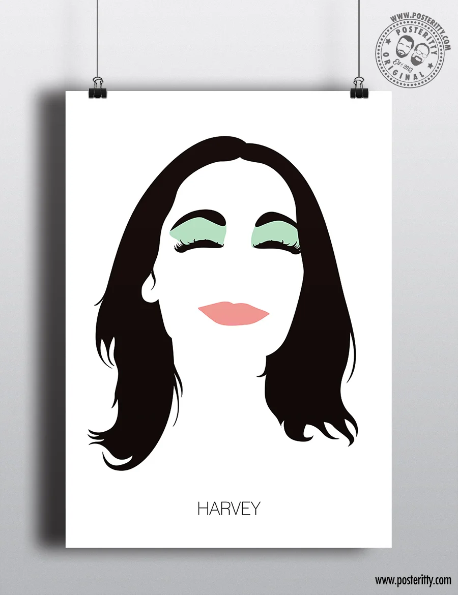 PJ Harvey - Minimalist Hair Poster