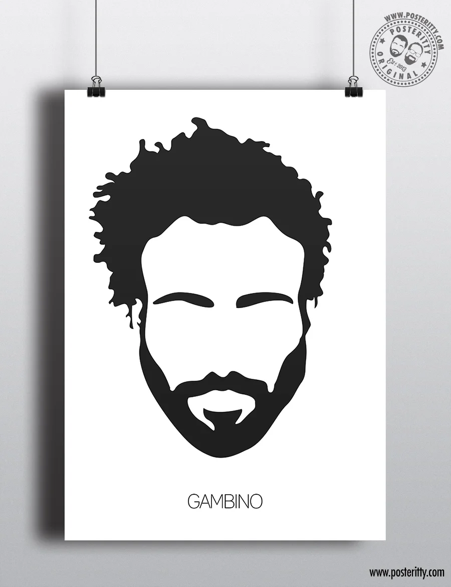 Childish Gambino - Minimalist Hair Poster