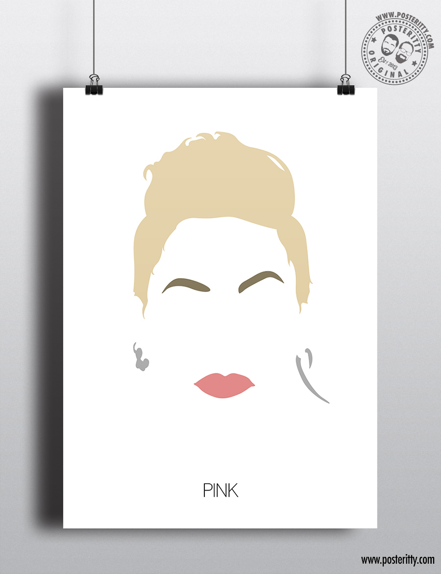 Pink - Minimalist Hair Poster