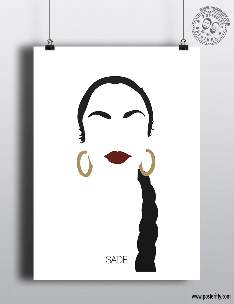 Sade - Minimalist Hair Poster