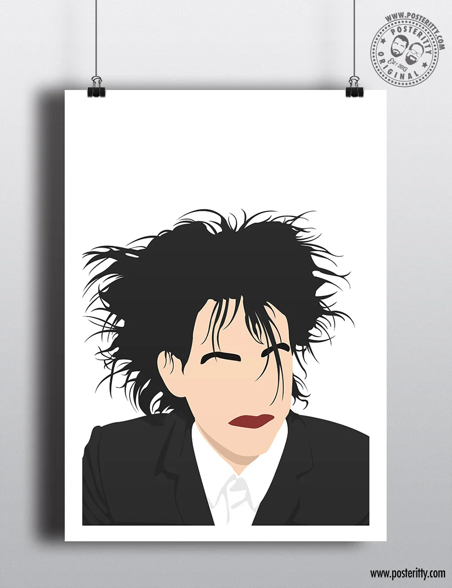 Robert Smith ( The Cure) - Minimalist Music Poster