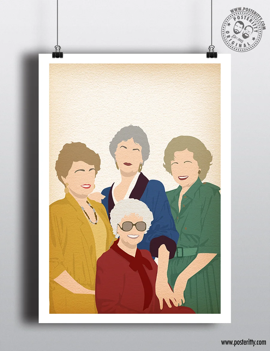 The Golden Girls - Minimalist Sitcom Poster