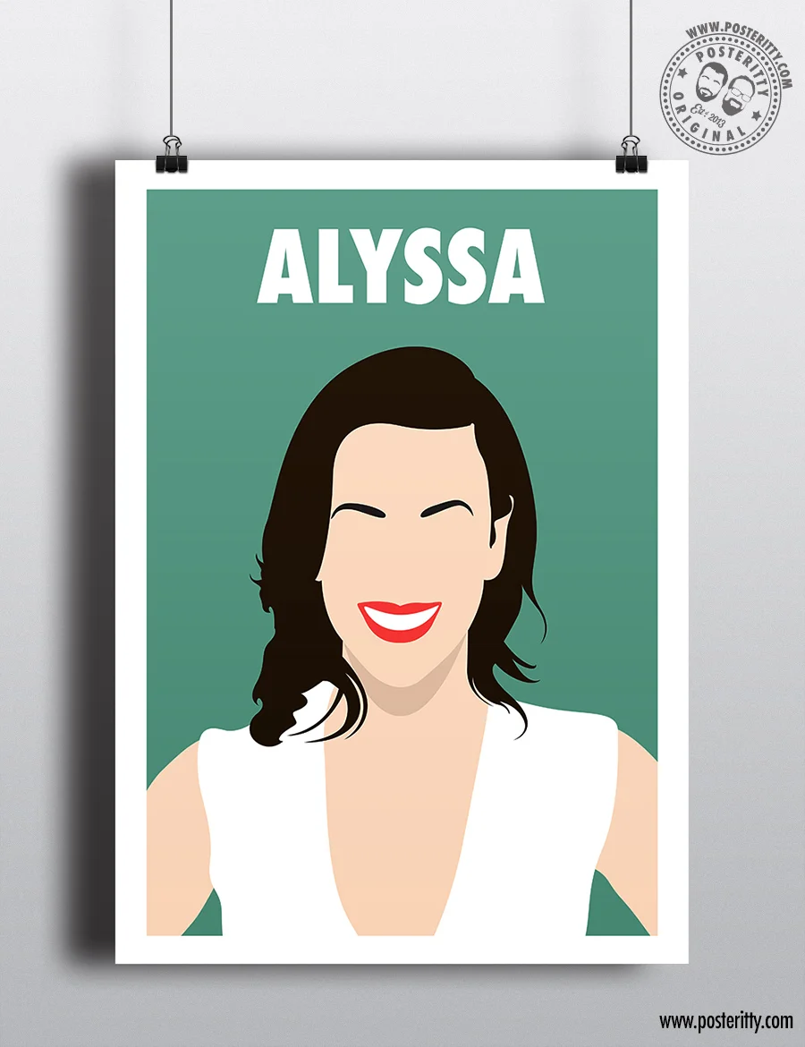 Alyssa Milano - Minimalist Female Icon Poster