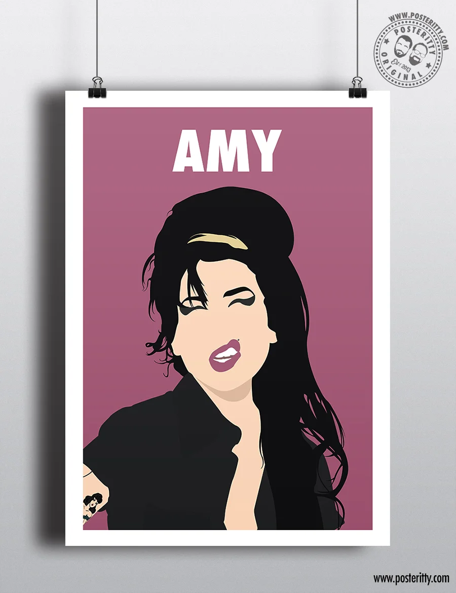 Amy Winehouse  - Minimalist Female Icon Poster