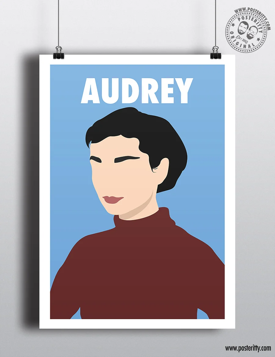 Audrey Hepburn - Minimalist Female Icon Poster