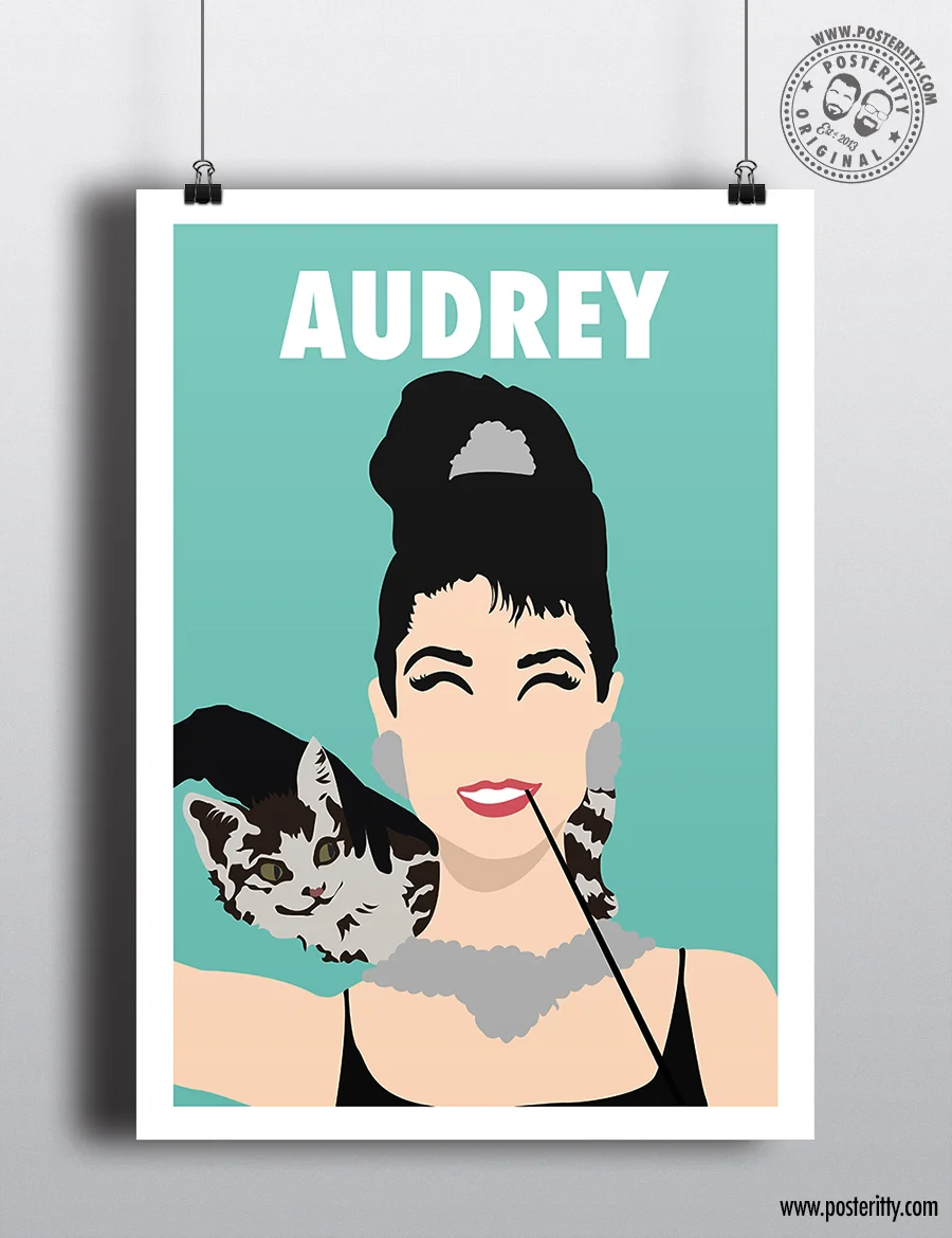 Audrey Hepburn (Holly) - Minimalist Female Icon Poster