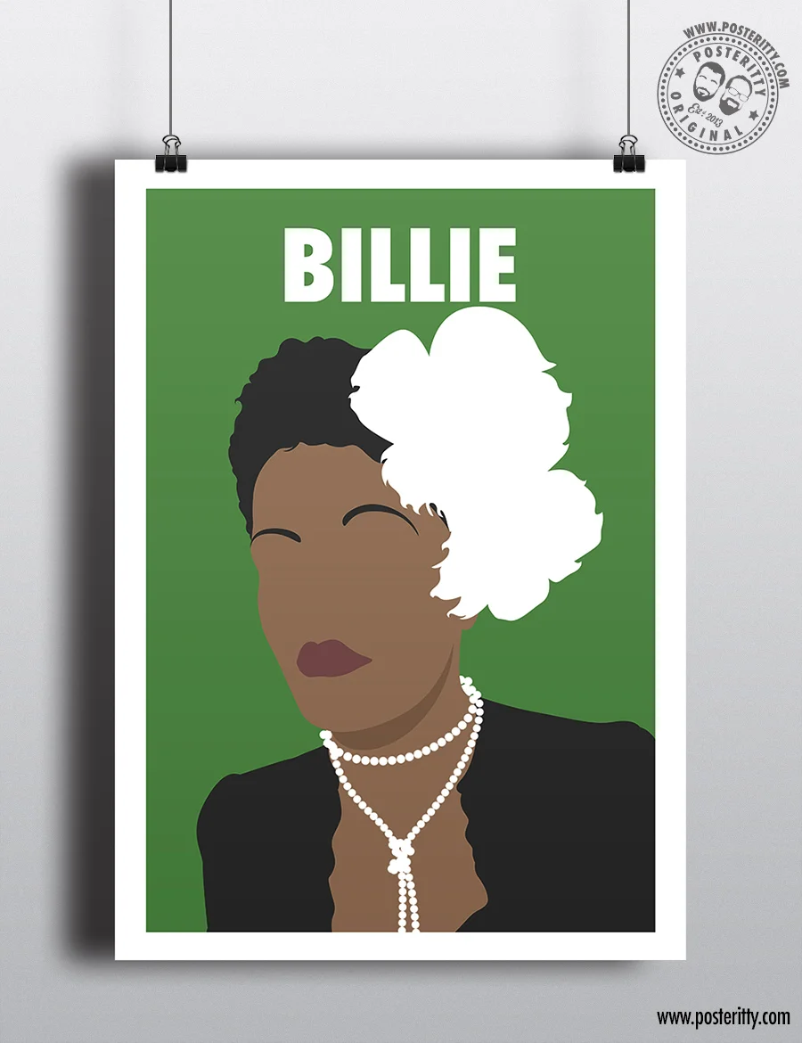 Billie Holiday - Minimalist Female Icon Poster
