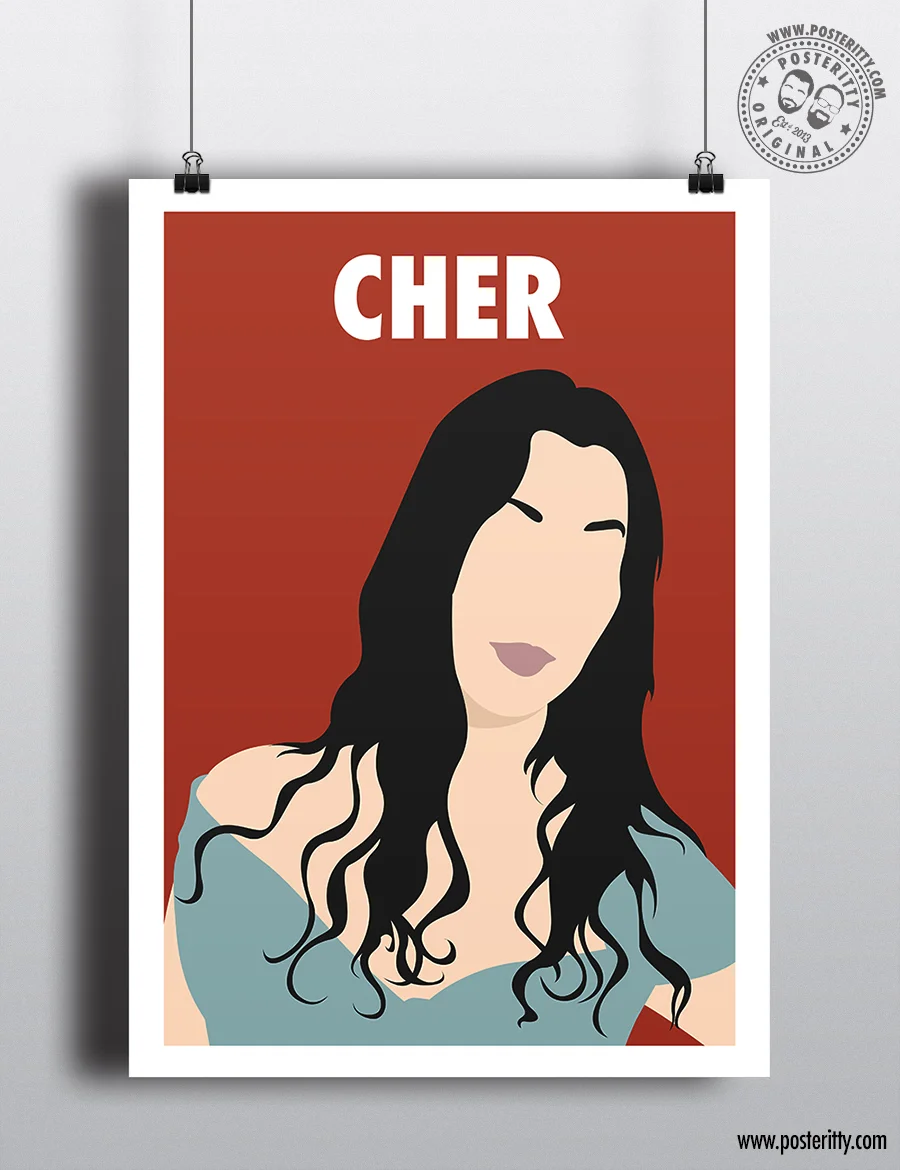 Cher - Minimalist Female Icon Poster