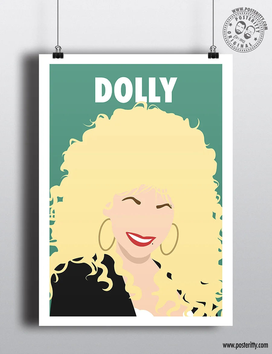 Dolly Parton - Minimalist Female Icon Poster