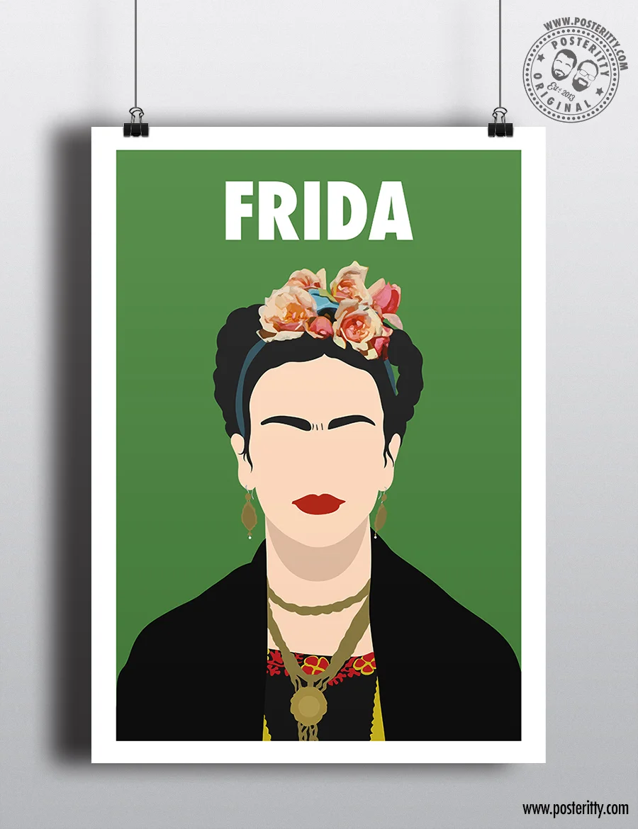 Frida Kahlo - Minimalist Female Icon Poster