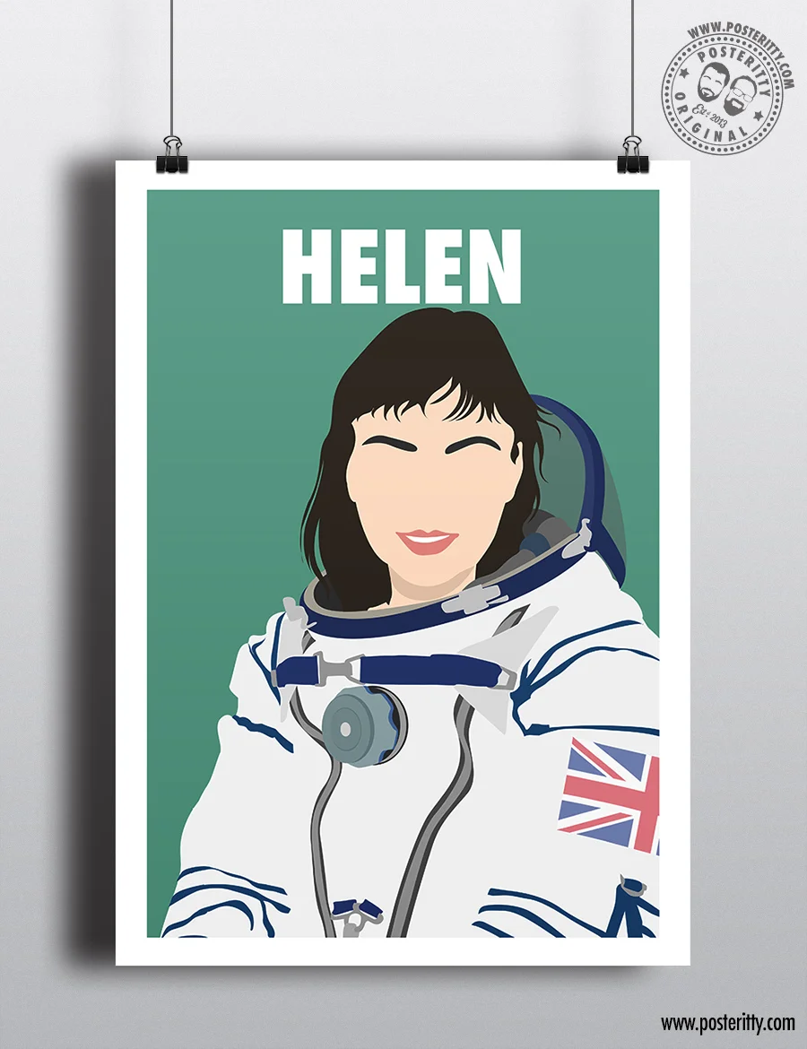 Helen Sharman - Minimalist Female Icon Poster
