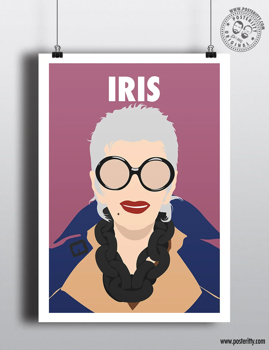 Iris Apfel - Minimalist Female Icon Poster