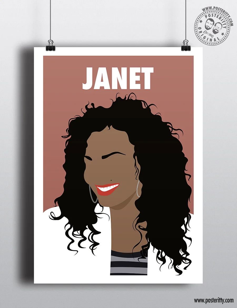 Janet Jackson - Minimalist Female Icon Poster