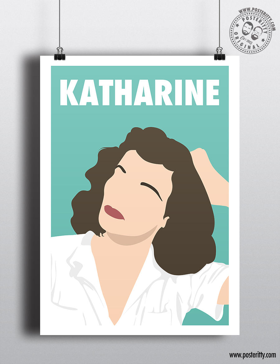 Katharine Hepburn - Minimalist Female Icon Poster