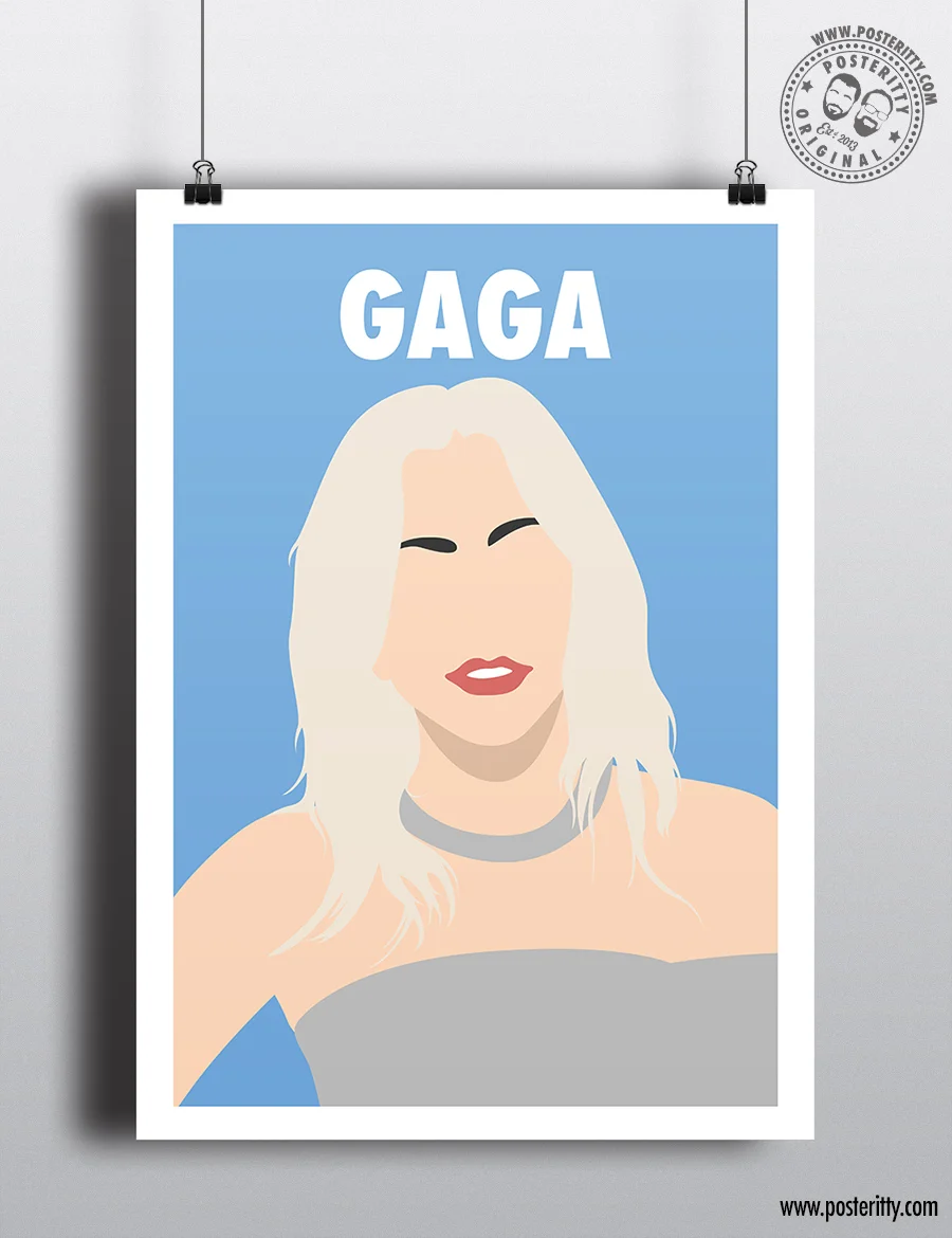 Lady Gaga - Minimalist Female Icon Poster