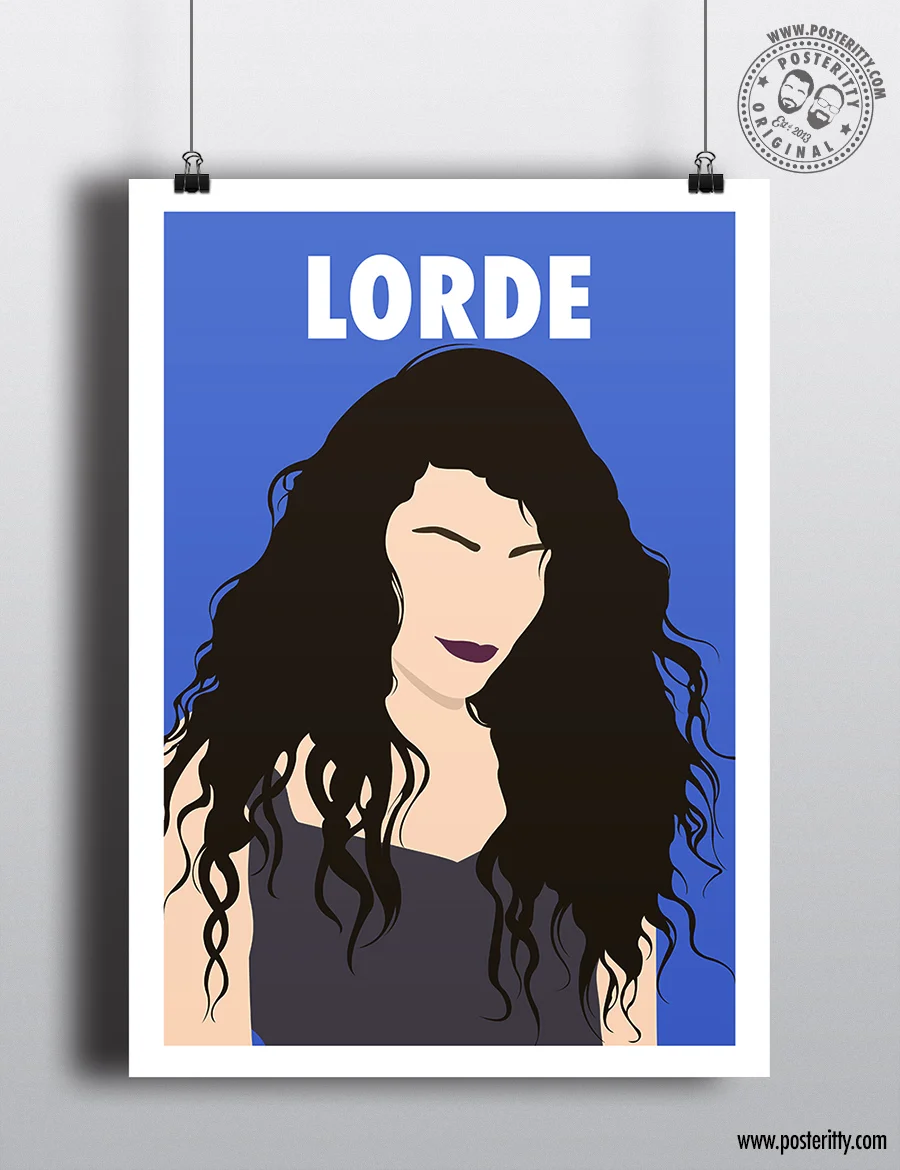 Lorde - Minimalist Female Icon Poster