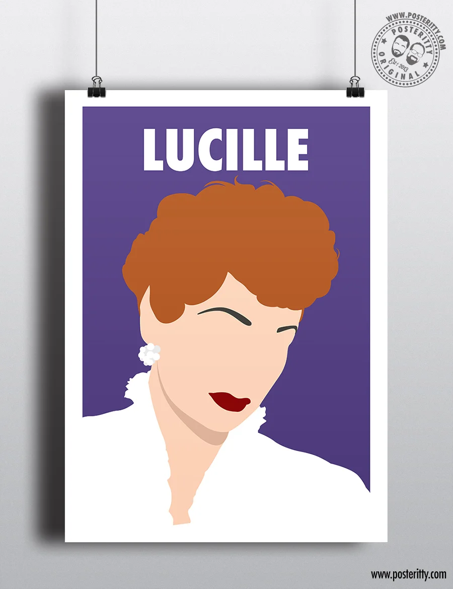 Lucille Ball - Minimalist Female Icon Poster