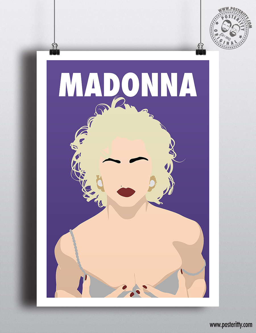Madonna (Blonde) - Minimalist Female Icon Poster
