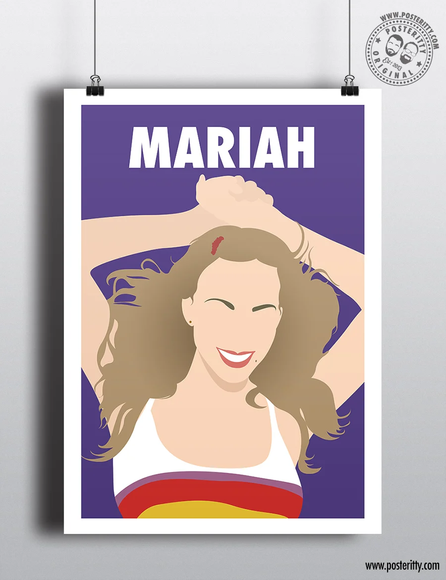 Mariah Carey - Minimalist Female Icon Poster