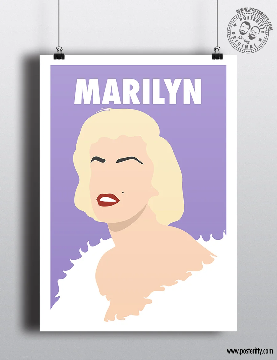 Marilyn Monroe - Minimalist Female Icon Poster