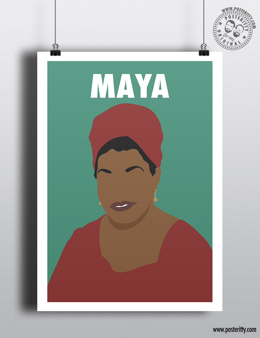 Maya Angelou - Minimalist Female Icon Poster