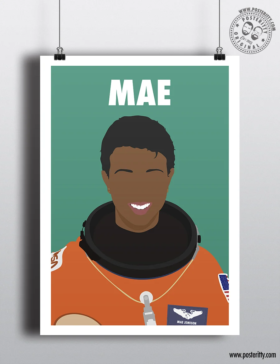 Mae Jemison - Minimalist Female Icon Poster