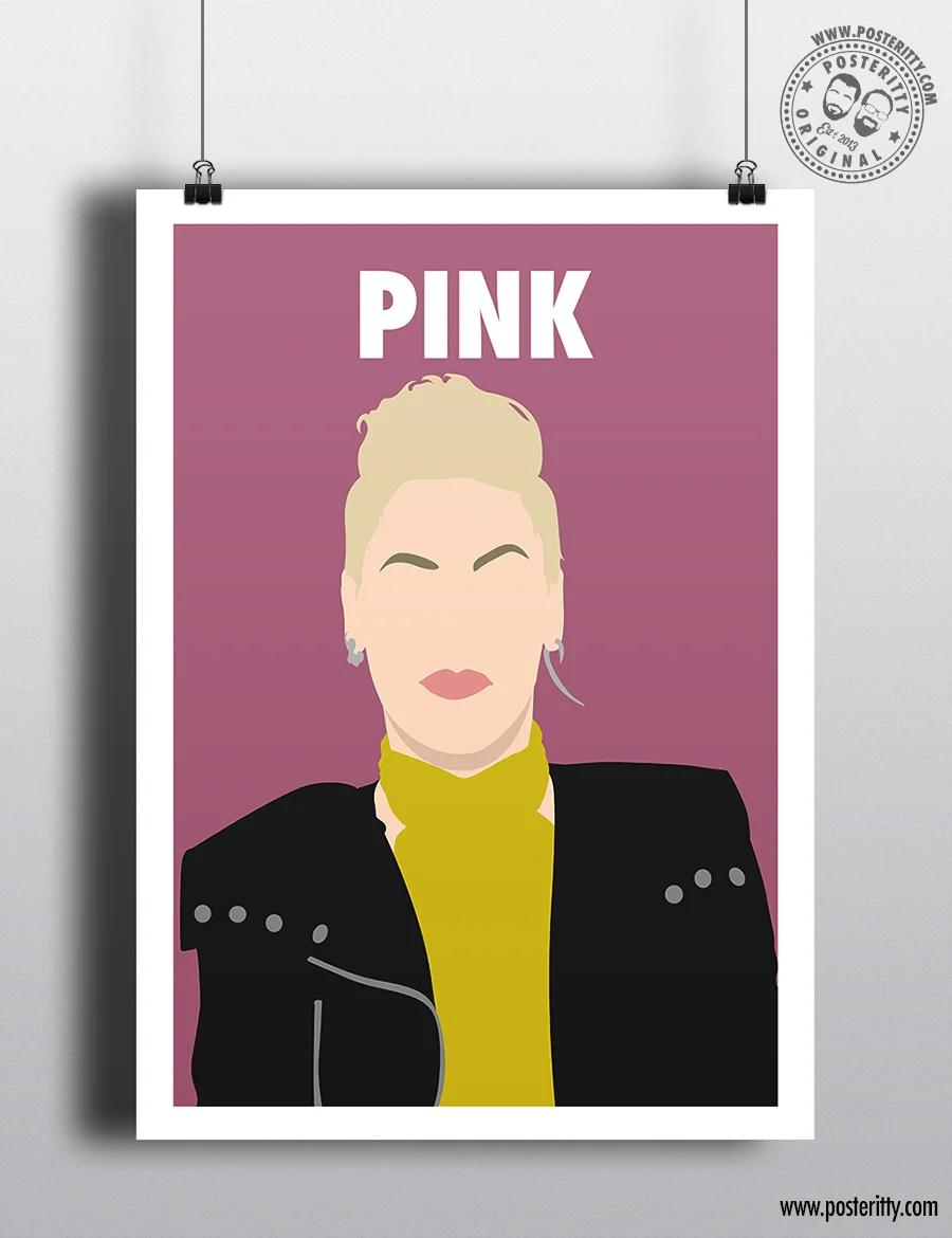 Pink - Minimalist Female Icon Poster