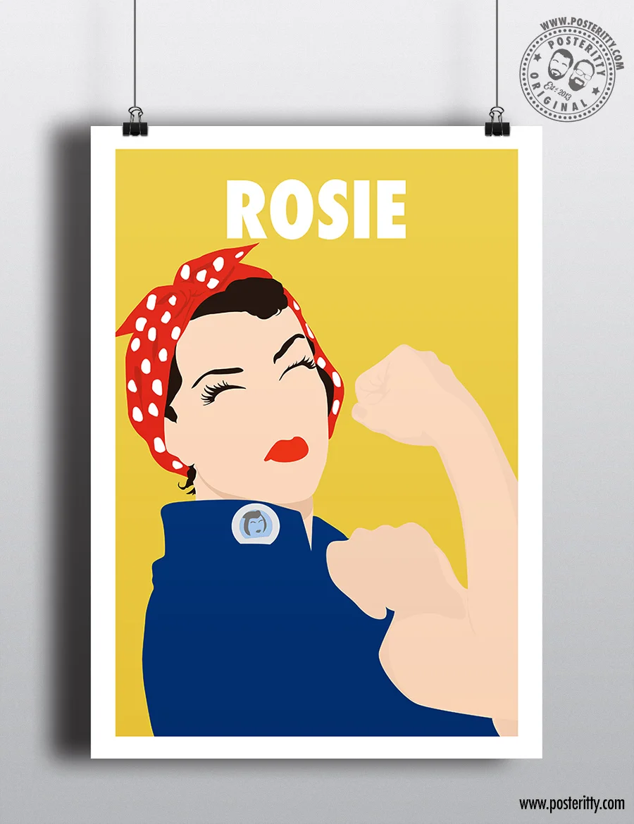 Rosie Riveter - Minimalist Female Icon Poster