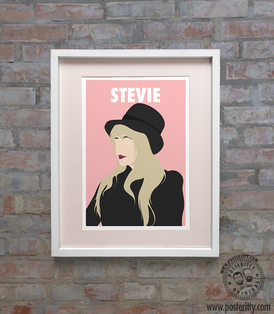 STEVIE NICKS Minimalist Strong Female Print Minimal Inspirational Women Post Art 