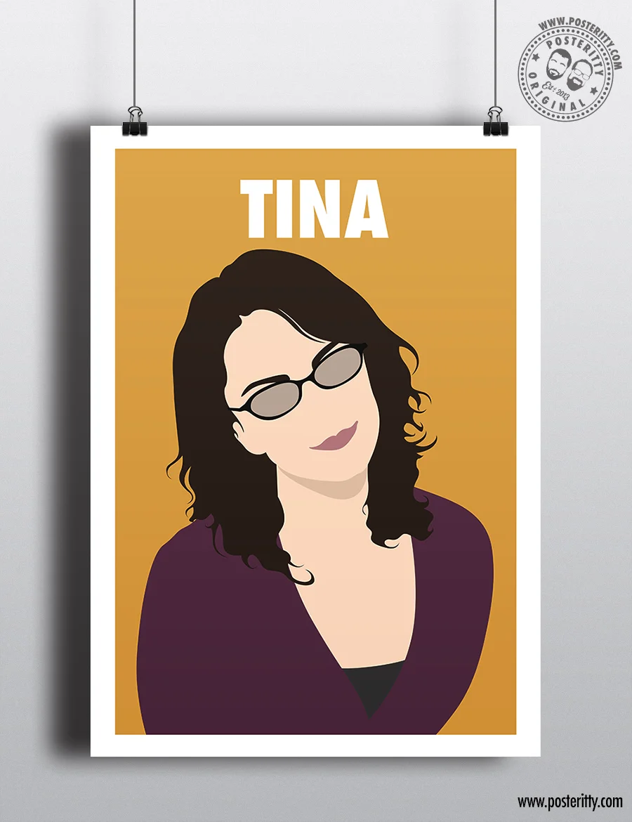 Tina Fey - Minimalist Female Icon Poster
