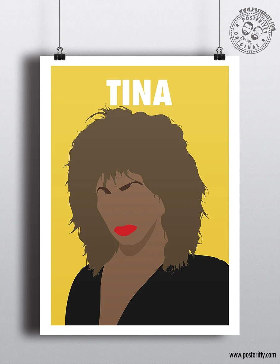 Tina Turner - Minimalist Female Icon Poster