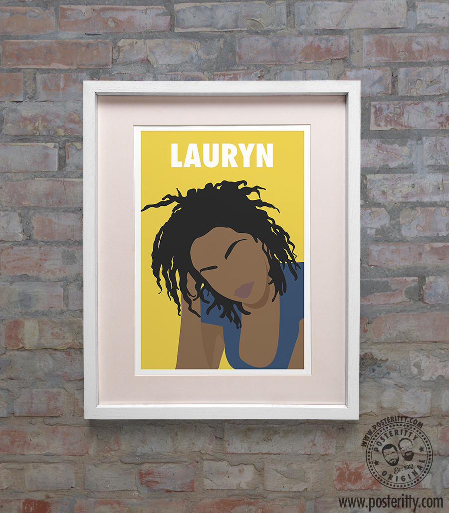 LAURYN HILL Minimalist Strong Female Print Minimal Inspirational Women Poster
