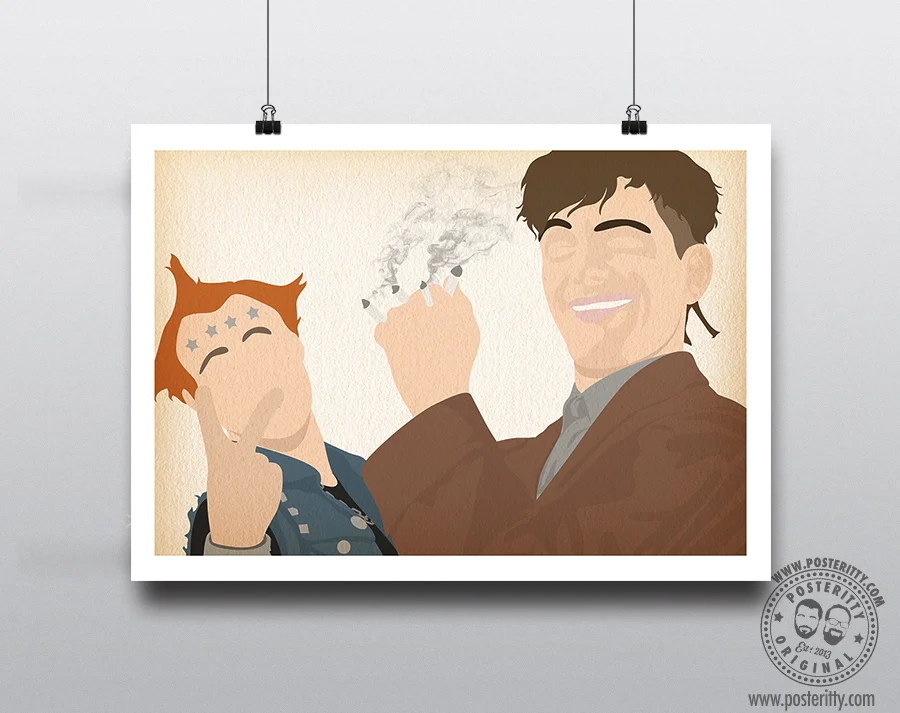 The Young Ones (Rik &amp; Vyvian) - Minimalist Poster