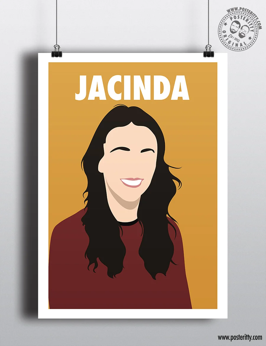 Jacinda Ardern - Minimalist Female Icon Poster
