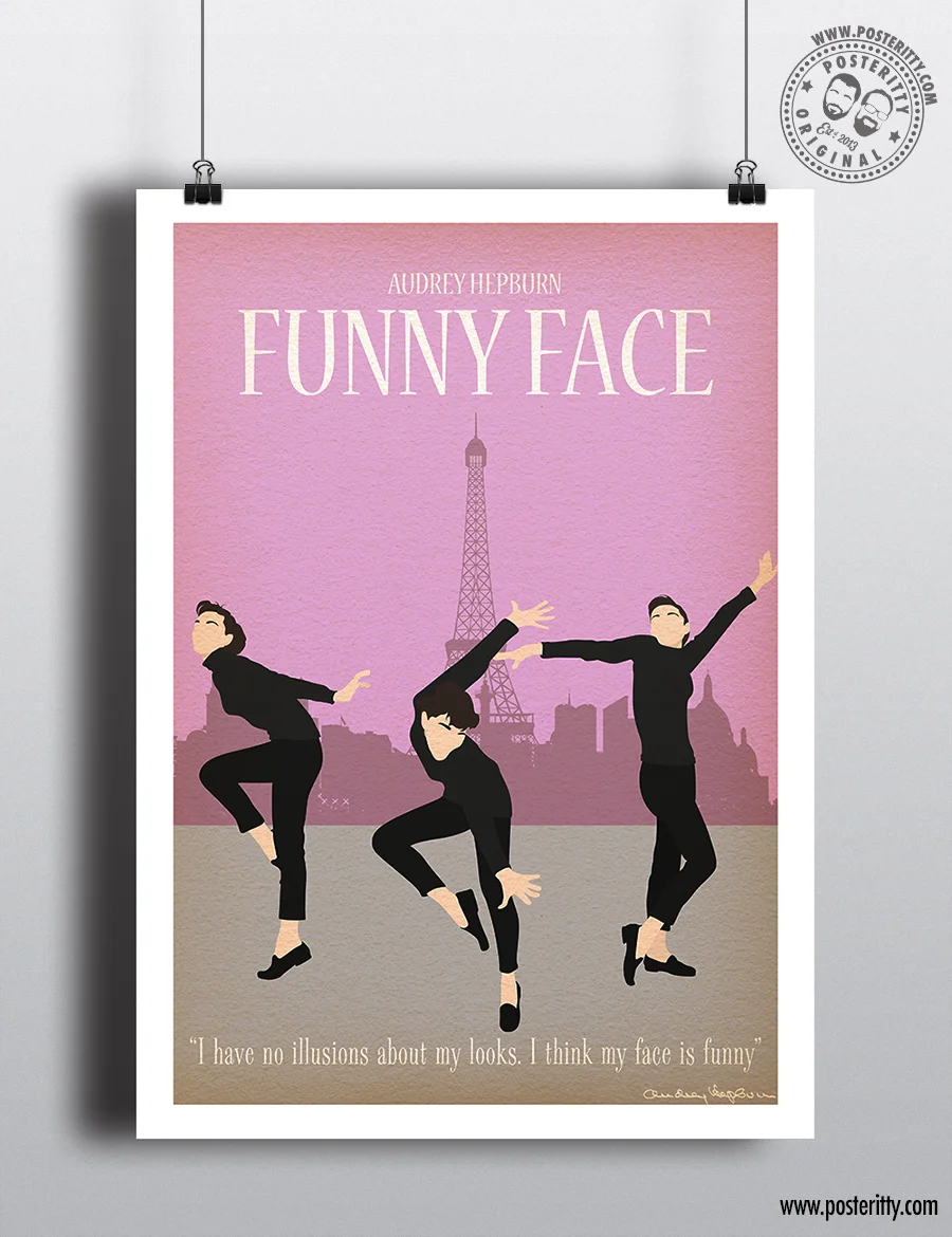 Funny Face (Audrey Hepburn) - Minimalist Movie Poster