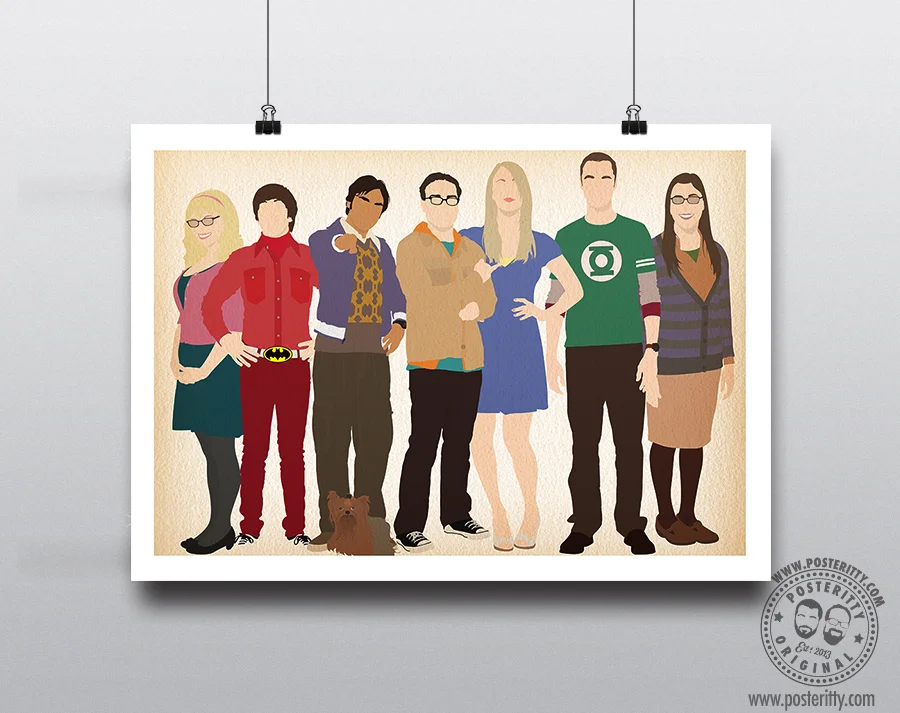 The Big Bang Theory - Minimalist Gang Poster